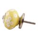 Yellow Ceramic Floral Cabinet Knob Online